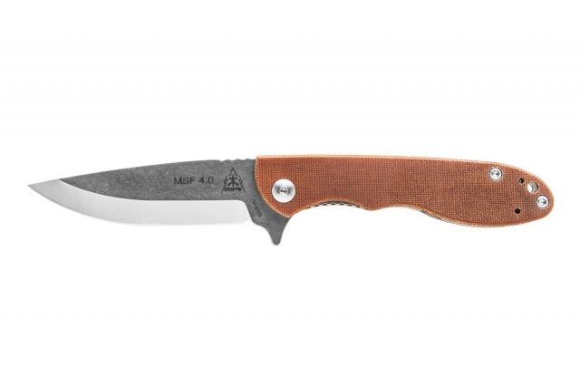 Tops Knives Mini Scandi Folder Knife 4.0 Tan