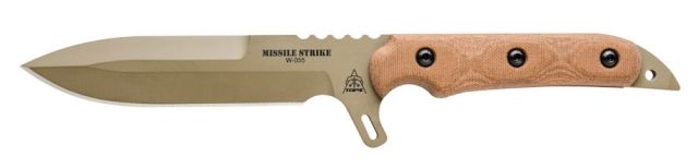 Tops Knives Missile Strike Fixed Blade Knife / 6 in Spear Point Blade