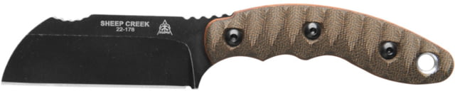 TOPS Knives Sheep Creek Knife 3.75in 154CM Fixed Blade Green w/ Tan liner