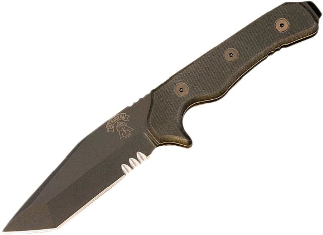 Tops Knives Sky Marshall G-10 Handle Black Blade ComboEdge TK