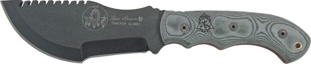Tops Knives Tom Brown Tracker Black linen micarta handle TPT010 - Tops Knives