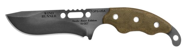 Tops Knives Wind Runner Snake River Edition Fixed Blade Knife / 6.25 in Recurved Blade - Tops Knives