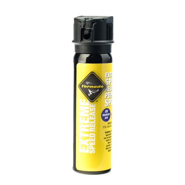 Tornado 80g Extreme Pepper Spray w/ UV Dye Black 80gm - Tornado