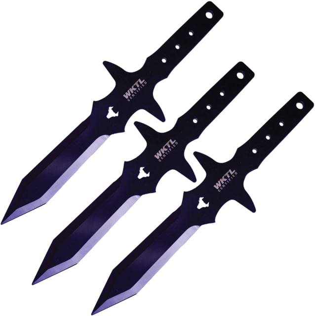 Toro Knives Barbaro Black Throwing Knives 15.63in Overall 9.25in Black Powder 3Cr13 Blade SS Handle Nylon Sheath - Toro Knives