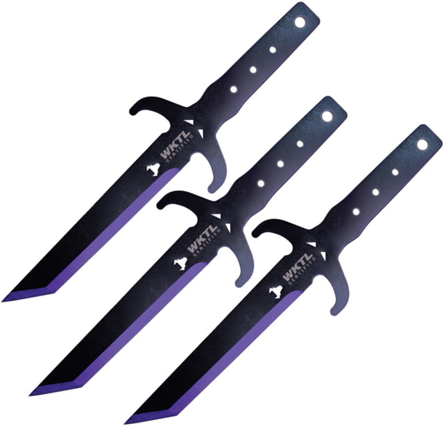 Toro Knives Diablo Black Throwing Knives 15.75in Overall 8.5in Black Powder 3Cr13 Blade SS Handle Nylon Sheath - Toro Knives