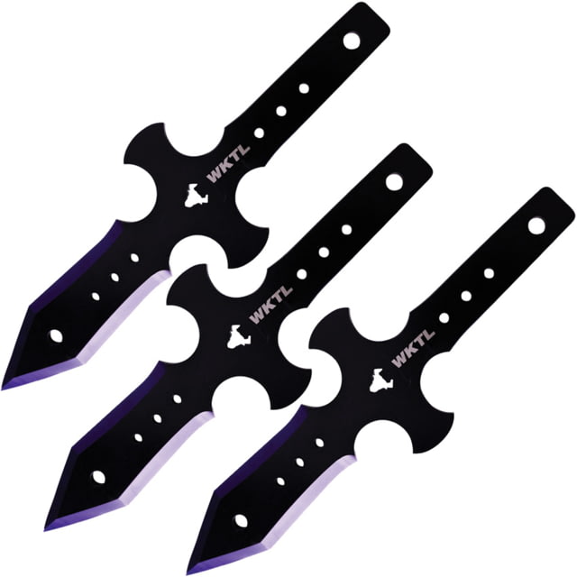 Toro Knives Muerto Black Throwing Knives 13.5in Overall 5.75in Black Powder 3Cr13 Blade SS Handle Nylon Sheath - Toro Knives