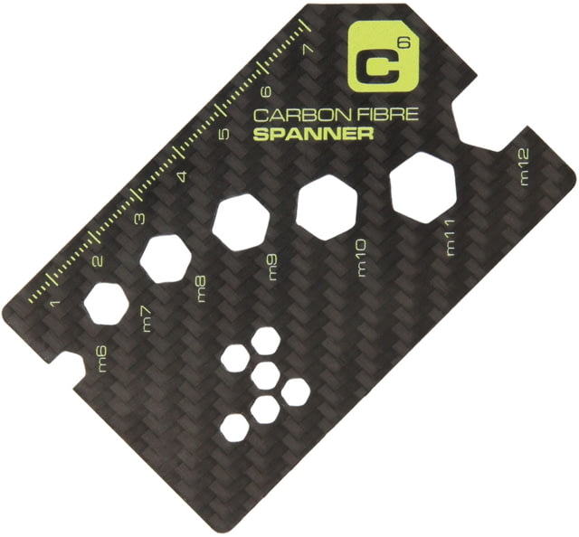 Touch of Ginger Wallet Spanner Carbon Fiber 3 3/8in X 2 1/8in Credit Card Size Tool Carbon Fiber Super Slim Design Fits Easily In Wallet CARBON FIBER - Touch Of Ginger