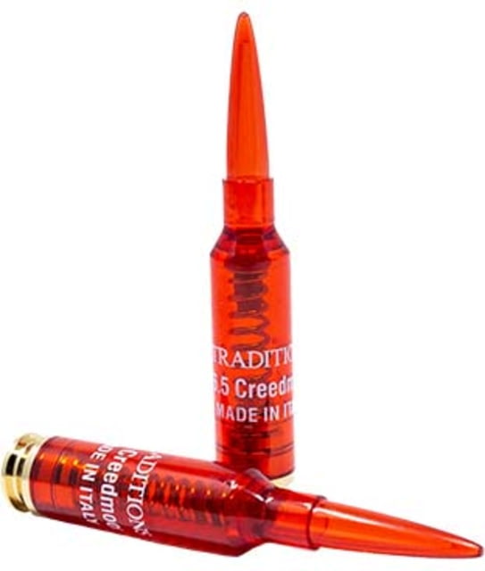 Traditions 6.5mm Creedmoor Snap Caps 2 Pack Red Plastic - Traditions