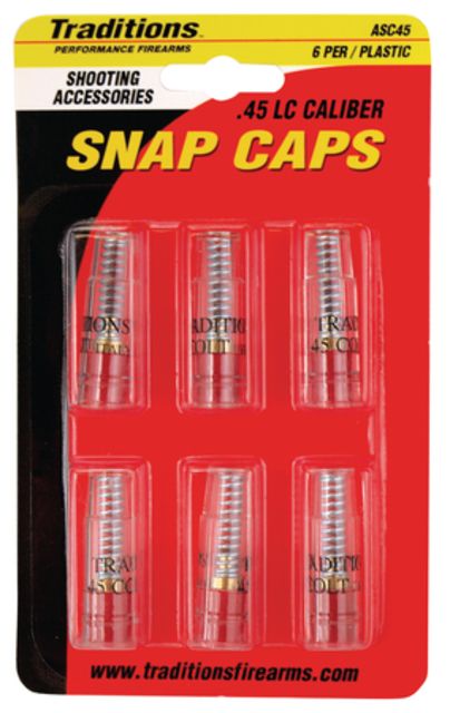 Traditions Snap Caps Pistol .45 Long Colt 6 Per Package