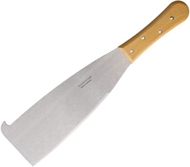 Tramontina Sugar Cane Machete Knife 12.75" satin finish carbon steel blade Natural wood handle - Tramontina