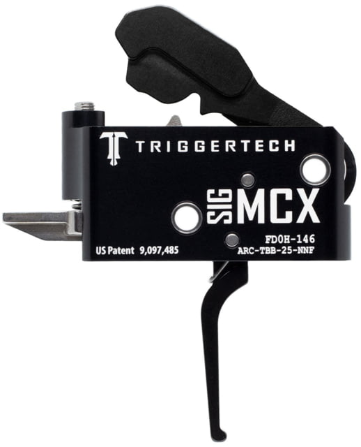 Triggertech Triggertech Adaptable Trigger SIG Sauer MCX 2.5-5 lb Pull Flat Anodized Black - $294.99 at Optics Planet
