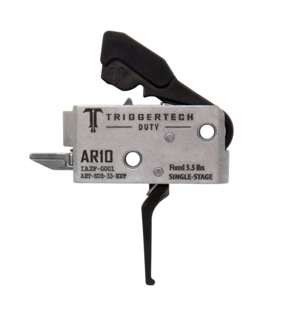 Triggertech AR-10 Single Stage Duty Trigger Flat Straight 3.5lb Pull Weight Black