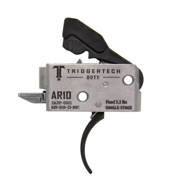 EDEMO Triggertech AR-10 Single Stage Duty Trigger Traditional Curved 3.5lb Pull Weight Black AHT-SDB-33-NNC EDEMO1 Used Condition Fair - Triggertech