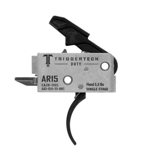 EDEMO Triggertech AR-15 Single Stage Mil Spec Trigger Traditional Curved 5.5lb Pull Weight Black AH0-SDB-55-NNC EDEMO1 - Triggertech