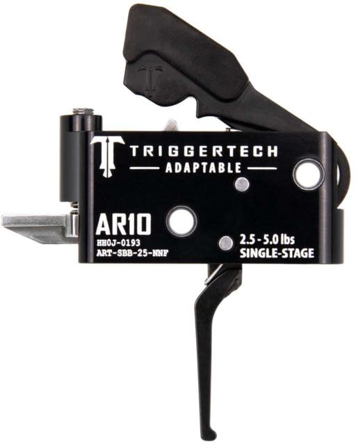 Triggertech AR10 Single-Stage Adaptable Flat Trigger 2.5-5lb Pull Black