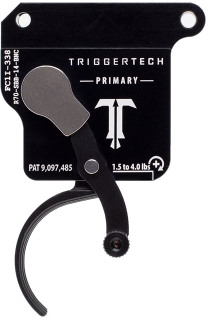 Triggertech Primary Bottom Safety Trigger, Remington 700, 1.5-4 lb Pull, Ambidextrous, Curved, Anodized, Black, R70-SBB-14-BNC in US