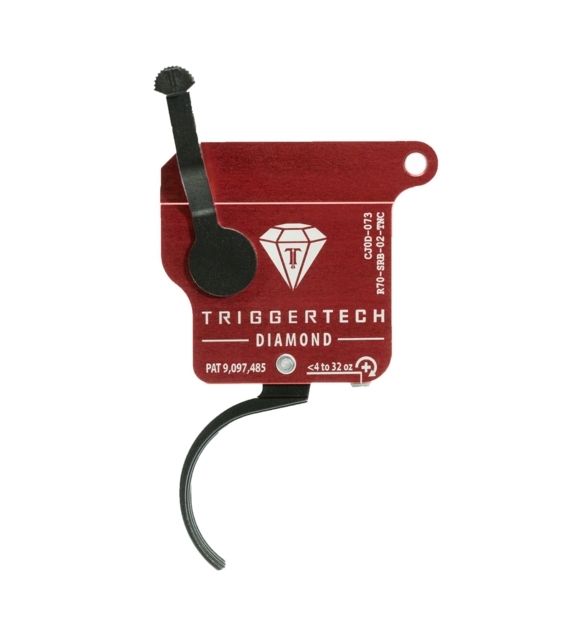EDEMO Triggertech Rem 700 Black Diamond Curved Clean Trigger PVD Black R70-SRB-02-TNC EDEMO3 Used Condition Good - Triggertech