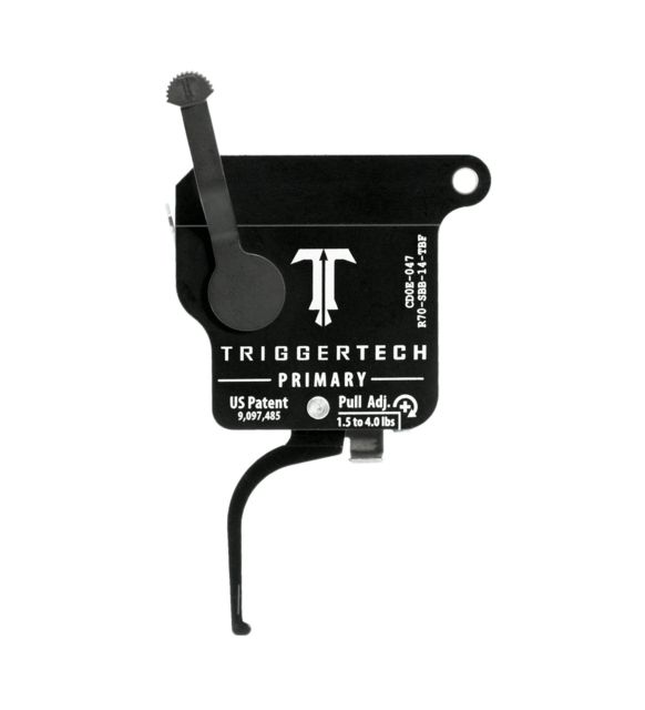 USED Triggertech Rem 700 Black Primary Flat Trigger PVD Black R70-SBB-14-TBF - Triggertech