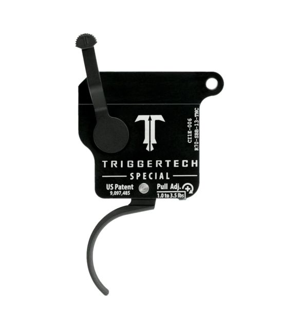 Triggertech Triggertech Rem 700 Black Special Curved Clean Trigger PVD Black - $239.99 at Optics Planet
