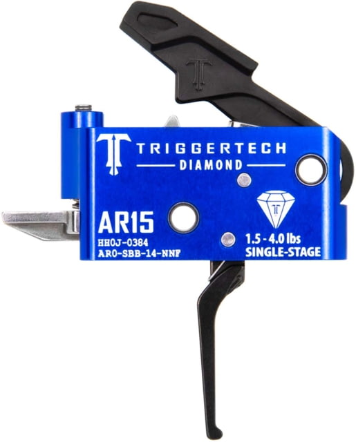 EDEMO Triggertech Single-Stage Diamond Flat Trigger Admiral Blue/Black AR0-SAB-14-NNF EDEMO3 - Triggertech