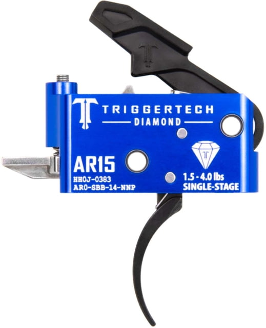 EDEMO Triggertech Single-Stage Diamond Pro Curved Trigger Admiral Blue/Black AR0-SAB-14-NNP EDEMO2 - Triggertech