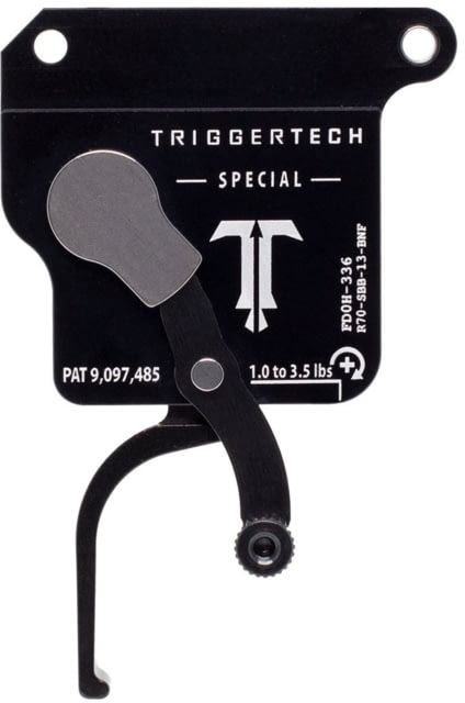 Triggertech Special Bottom Safety Trigger, Remington 700, 1.5-4 lb Pull, Ambidextrous, Flat, Anodized, Black, R70-SBB-13-BNF in US