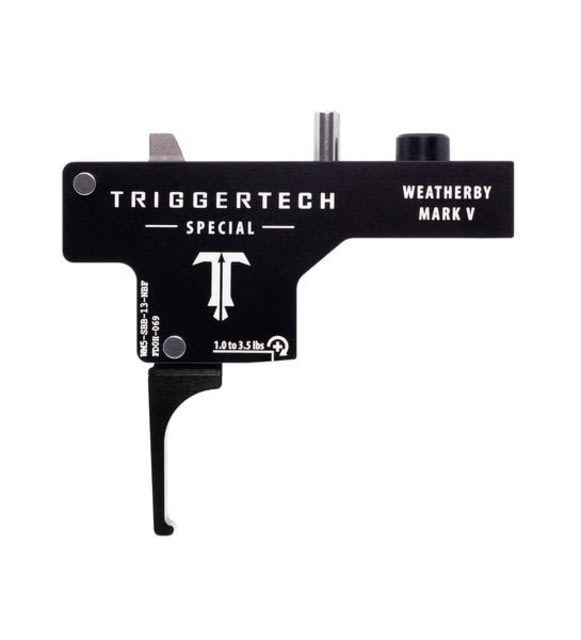 DEMO Triggertech Weatherby Mark V Special Flat Trigger 1 - 3.5 lb Black WM5-SBB-13-NBF - Triggertech
