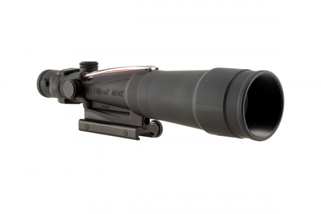 Trijicon Trijicon ACOG 5.5x50 Illuminated BAC Flattop Rifle Scope w/Mount Red Chevron .223 Reticle - $1599.00 at Optics Planet