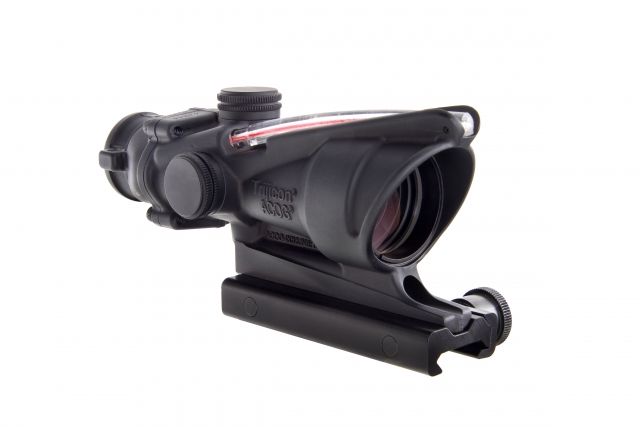 DEMO Trijicon ACOG TA31 4x32mm Rifle Scope Black Red Chevron 5.56x45mm M193 / 55 Grain Reticle MOA Adjustment - Trijicon