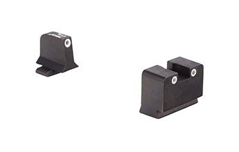 Trijicon Night Sight Suppressor Set w/White Front/White Rear & Green Lamps for Sig Sauer 40/.45, 600914 by USA Trijicon Pistol Tritium & Fiber Optic Night Sights