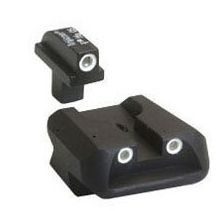 Trijicon Bright & Tough CA26 3 Dot Green Front & Orange Novak Rear Night Sights for Gov't/Combat Commander - Trijicon