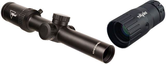 US Trijicon Credo HX CRHX624 1-6x24mm Rifle Scope, 30 mm Tube, Second Focal Plane, Black, Red BDC Hunter .223 Reticle, MOA Adjustment, w/ TRYBE Optics Enhancer, CRHX624-C-2900020-KIT1 Tech Data