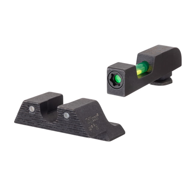 Trijicon Trijicon DI Night Sight Set Dual-Illuminated U-Notch Tritium Green Front Color/ Rear Color Large Frame Glock Models - $121.99 at Optics Planet