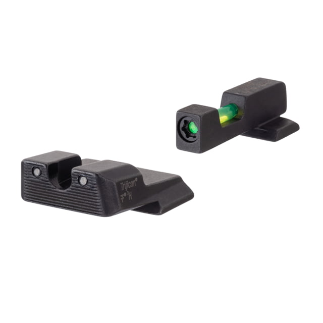 USED Trijicon DI Night Sight Set Dual-Illuminated U-Notch Tritium Green Front Color/ Rear Color Smith & Wesson M&P Shield .40 .45 & 9mm - Trijicon