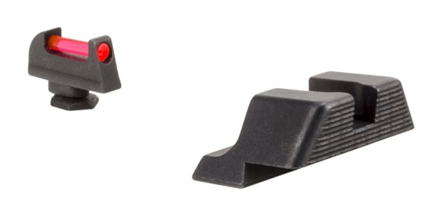 EDEMO Trijicon Fiber Optic Pistol Front/Rear Sight Set Red Fiber Stick Glock 17/17L/19/22/23/24/25/26/27/28/31/32/33/34/35/37/38/39 Black - Trijicon