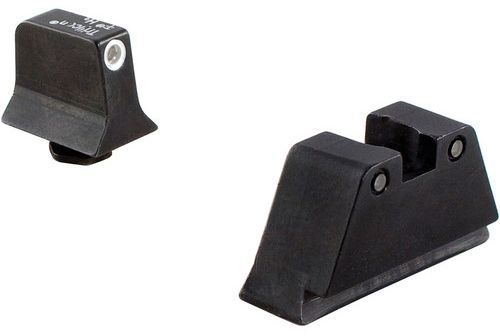 EDEMO Trijicon For Glock Suppressor Night Sight Set - White Outline Front Black Outline Rear for Calibers 9mm .40 .45 G.A.P. .357 and .380 - Trijicon