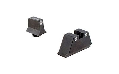 EDEMO Trijicon For Glock Suppressor Night Sight Set - White Outline - Green Lamps for Calibers 9mm.40.43.45 G.A.P..357  EDEMO9 - Trijicon
