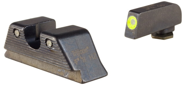 USED Trijicon HD XR Night Sight Set MOS Fit Rear Glock 17 17L 19 22 23 24 25 26 27 28 31 32 33 34 35 37 38 and 39 Yellow EDEMO1 Condition Parts - Trijicon