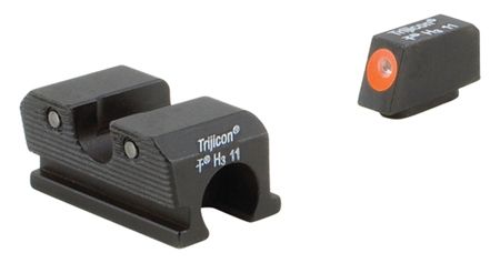 Trijicon Heavy Duty Night Sight Set, Orange Front Outline, Walther P99/PPQ/PPQ M2, Black, 600738 by USA Trijicon Pistol Tritium & Fiber Optic Night Sights