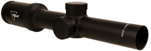 Trijicon Huron HR424 1-4x24mm LPVO Rifle Scope 30 mm Tube Second Focal Plane Black Non-Illuminated BDC Hunter Hold Reticle MOA Adjustment