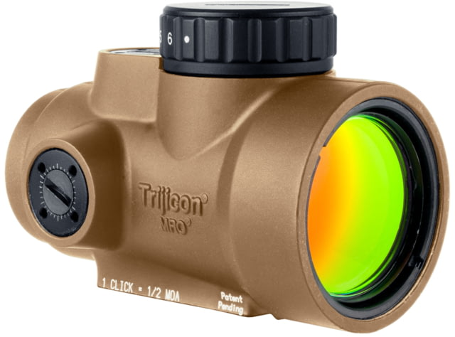 Trijicon MRO SD 1x25mm Reflex Green Dot Sight 2.0 MOA Adjustable Green Dot Anodized Coyote Brown - Trijicon