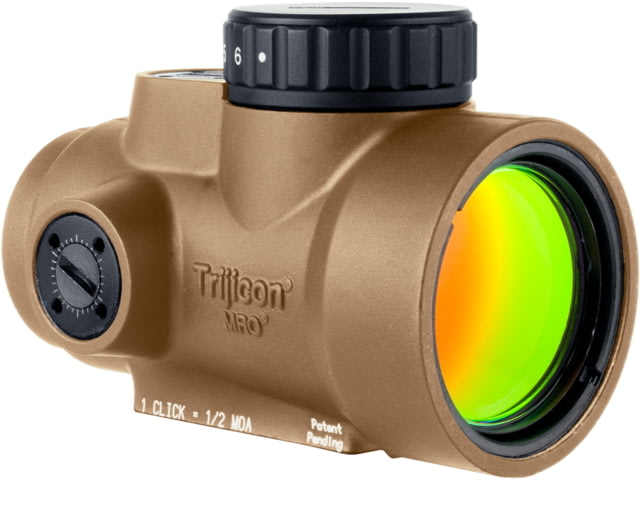 Trijicon MRO SD 1x25mm Reflex Red Dot Sight 2.0 MOA Adjustable Anodized Coyote Brown