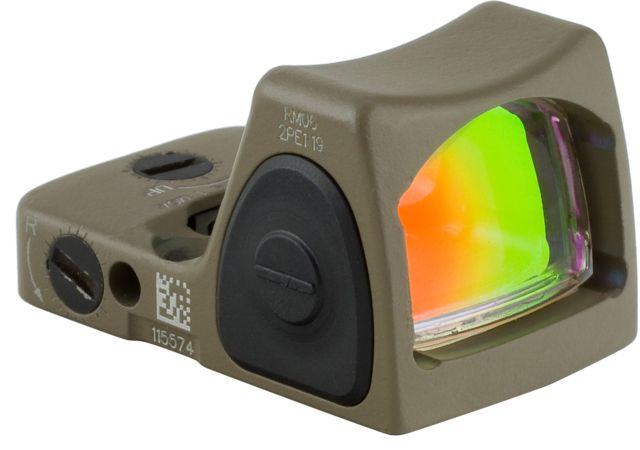 Trijicon RMR Type 2 Adjustable Red Dot Sight 1x 6.5 MOA w/o Mount Cerakote Flat Dark Earth