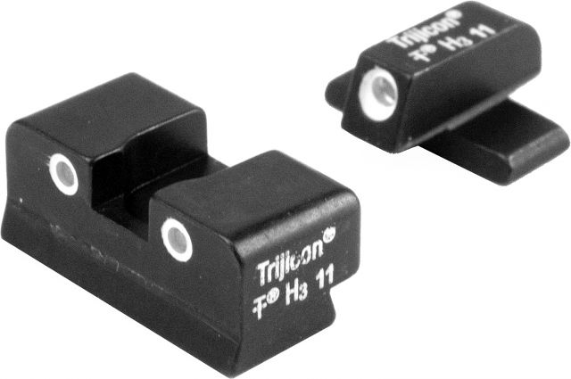 Trijicon Bright & Tough 3 Dot Night Sight Set, Green Front & Rear, Springfield XD-9, XD-40, XD-45 & XD-357, SP01 by USA Trijicon Pistol Tritium & Fiber Optic Night Sights
