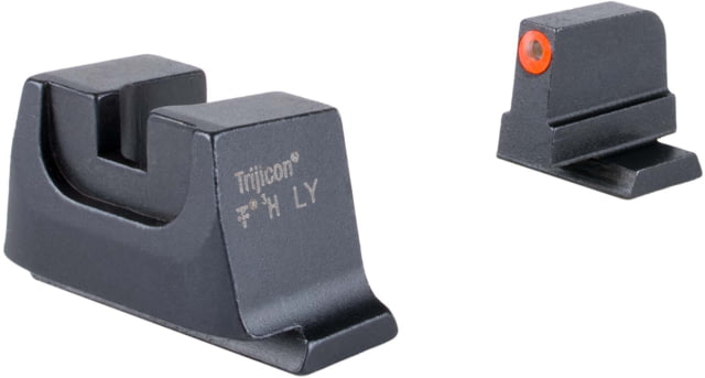 USED Trijicon Suppressor/Optic Height Sight Set with Orange Front/Metal Rear & Green Front Lamp - for M&P C.O.R.E M&P M2.0 Optics Ready Black - Trijicon