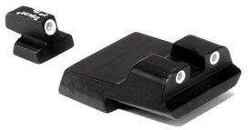Trijicon Bright & Tough S&W .40 Long Rear 3 Dot Green Front & Yellow Long Rear Night Sight Set Sa15Y - Trijicon