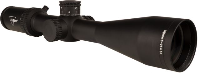 Trijicon DEMO Trijicon Tenmile TM2550 5-25x50mm Rifle Scope 30 mm Tube Second Focal Plane Black Red MRAD Center Dot Reticle Mil Rad Adjustment - $1479.00 at Optics Planet