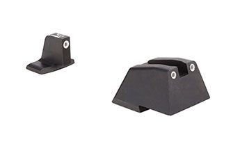 Trijicon Night Sight Suppressor Set w/White Front/White Rear and Green Lamps - for HandK .45C/P30/VP9, Black, 600949 by USA Trijicon Pistol Tritium & Fiber Optic Night Sights