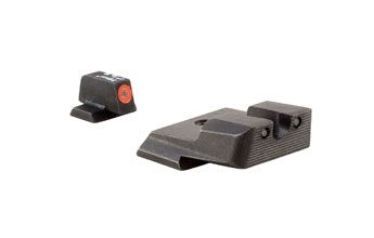 USED Trijicon HD XR Night Sight Set Orange Front Outline for Smith and Wesson M&P SD9 VE SD40 VE Black  EDEMO4 Used Condition Fair - Trijicon
