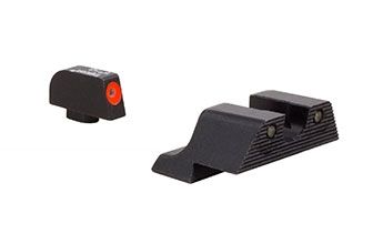 USED Trijicon HD XR Night Sight Set Orange Front Outline Glock 17 17L 19 22 23 24 25 26 27 28 31 32 33 34 35 37 38 39 Black  EDEMO9 Condition - Trijicon